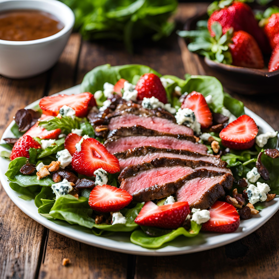 Strawberry Blue Cheese Steak Salad: Sweet, Savory, and Southern Perfec – Permaculture Pastures