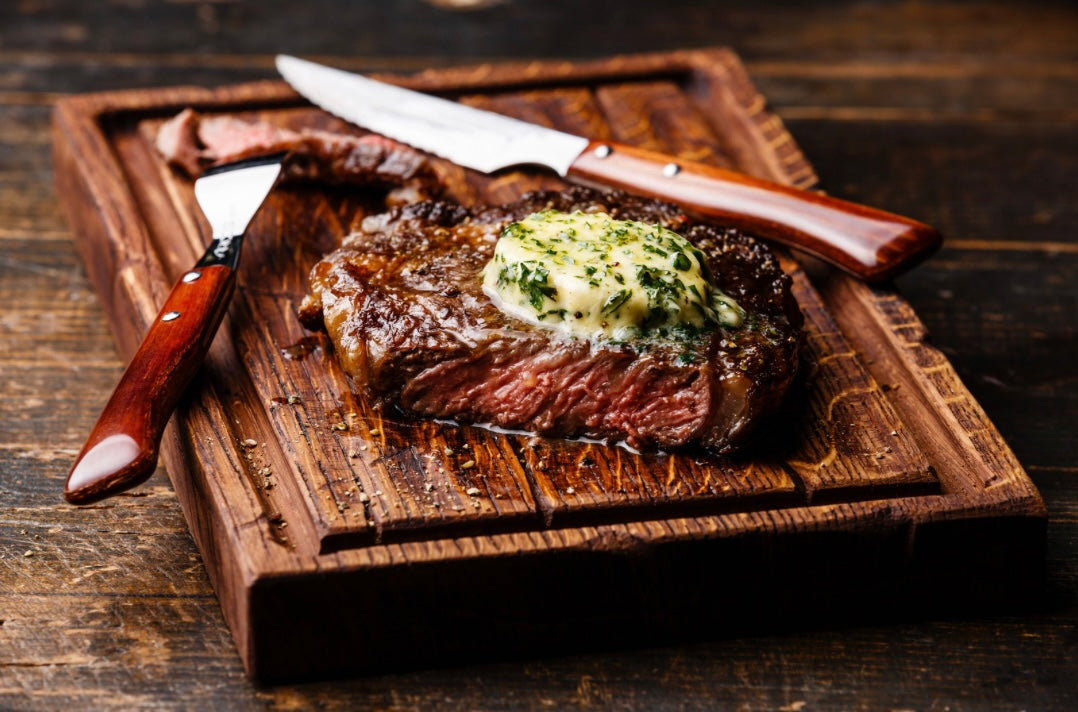 Smoked Cowboy Butter with Steak & Chimichurri Sauce An Irresistibl