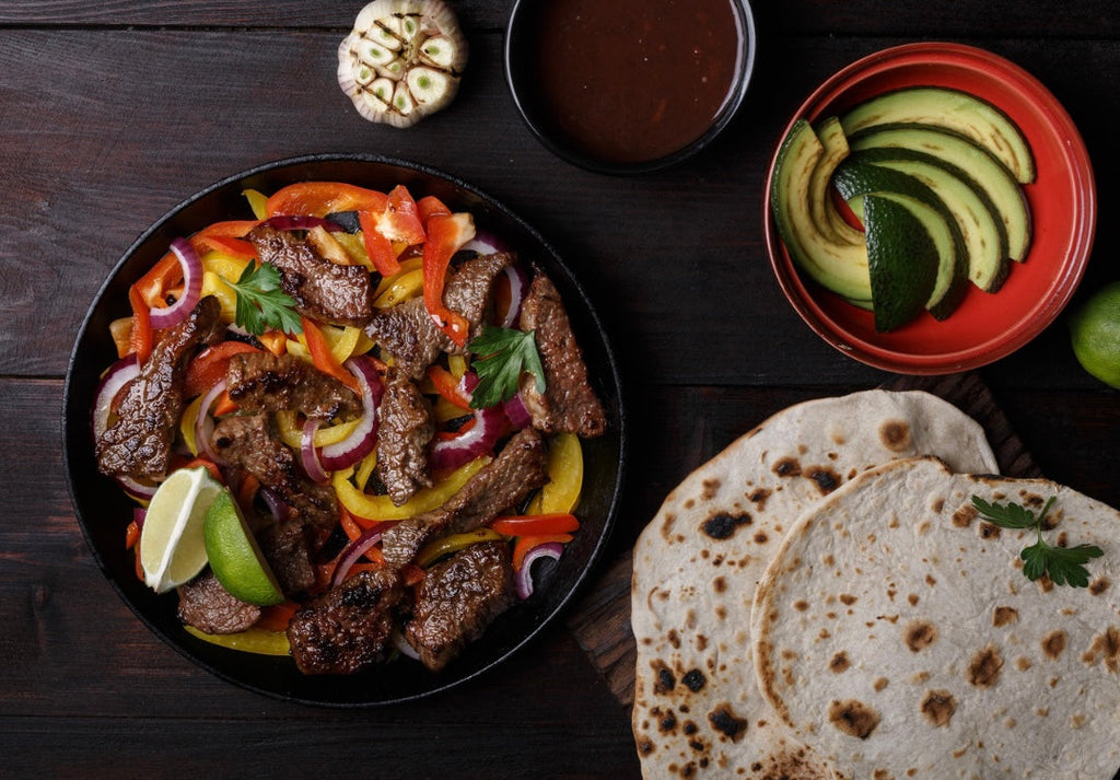 Authentic Mexican Fajitas with Homemade Refried Black Beans and Mexican Rice  The Perfectly Tender, Juicy, and Flavorful Fajitas You’ve Been Craving